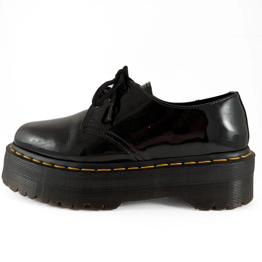 Dr Martens 1461 Patent Leather Platform Oxford Shoes